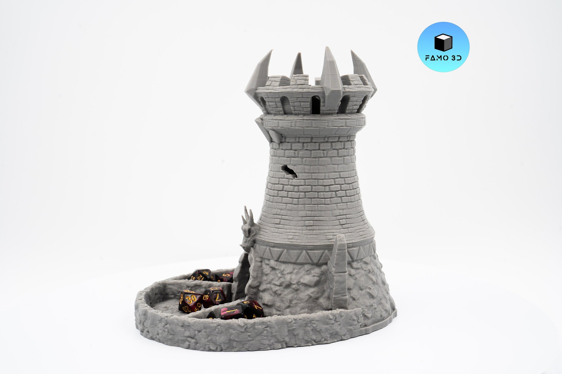 Medieval Fighter Dice Tower, Dice Tower for Tabletop Games, RPG Gift