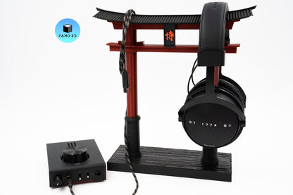 Torii Gate Headphones Stand, Japanese Shinto Inspired Torii Gate Statue, Gamer Gift