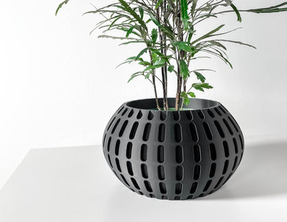 Modern 3D Printed Planter Pot - Indoor Succulent & Small Plant Pot - Unique Design for Home Decor