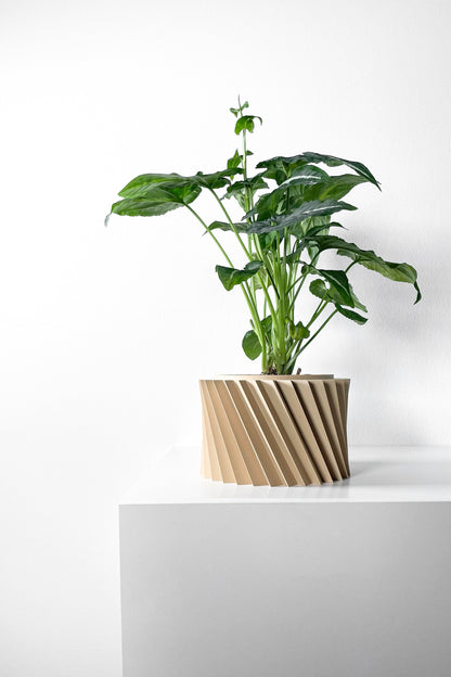 Modern Geometric Planter Pot - Unique Home Decor for Succulents & Medium Plants - 3D Printed