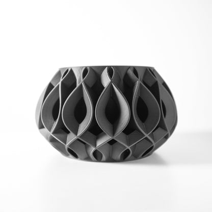 Modern 3D Printed Planter Pot for Succulents & Medium Plants - Stylish Home Decor