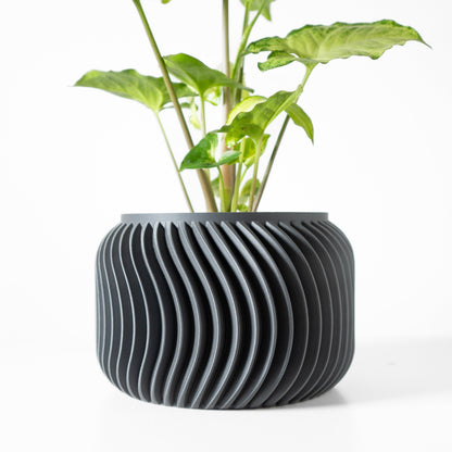 Modern Planter Pot for Succulents & Medium Plants - Stylish Home Decor, Unique Garden Gift Idea