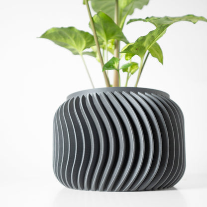 Modern Planter Pot for Succulents & Medium Plants - Stylish Home Decor, Unique Garden Gift Idea