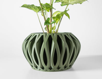 Modern Planter Pot - Stylish Home Decor for Small & Medium Plants, Indoor Gardening Plant Lover Gift