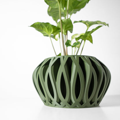 Modern Planter Pot - Stylish Home Decor for Small & Medium Plants, Indoor Gardening Plant Lover Gift