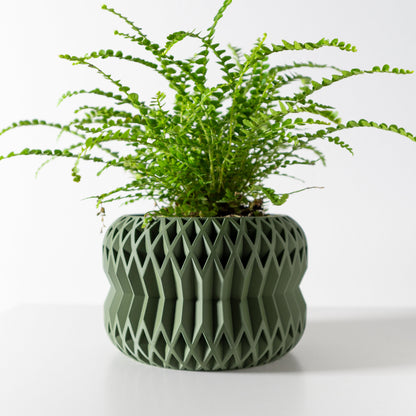 Modern Planter Pot - Stylish Home Decor for Small & Medium Plants, Indoor Gardening Plant Lover Gift