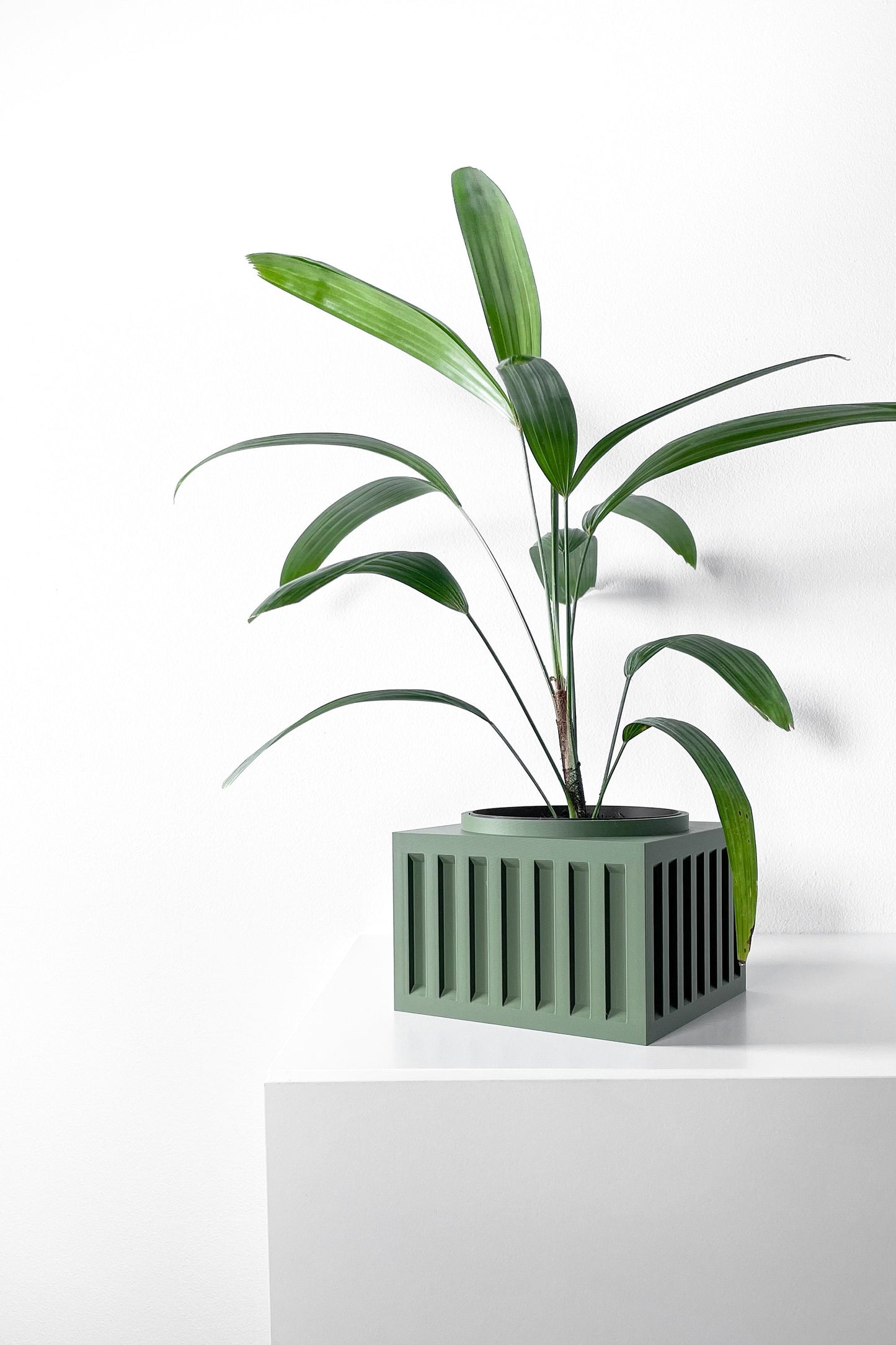 Modern Box Planter Pot - Minimalist Home Decor for Small & Medium Plants, Indoor Gardening Plant Lover Gift