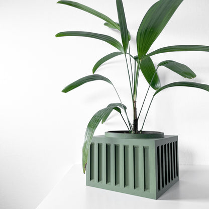 Modern Box Planter Pot - Minimalist Home Decor for Small & Medium Plants, Indoor Gardening Plant Lover Gift