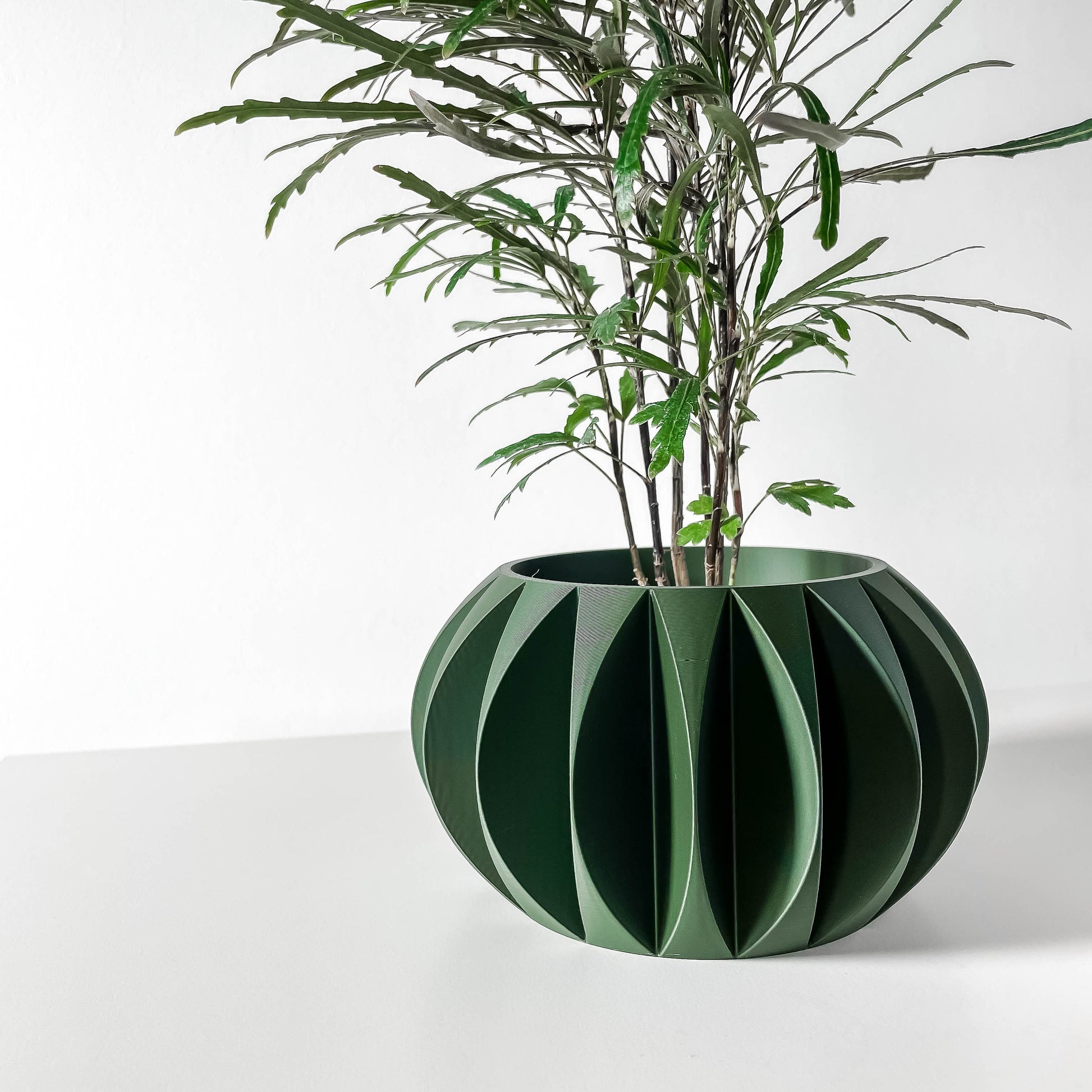 Modern Round Planter Pot - Minimalist Home Decor for Small & Medium Plants, Indoor Gardening Plant Lover Gift