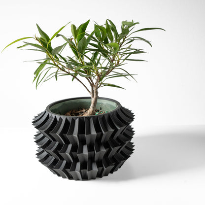 Modern Planter Pot - Minimalist Home Decor for Small & Medium Plants, Indoor Gardening Plant Lover Gift