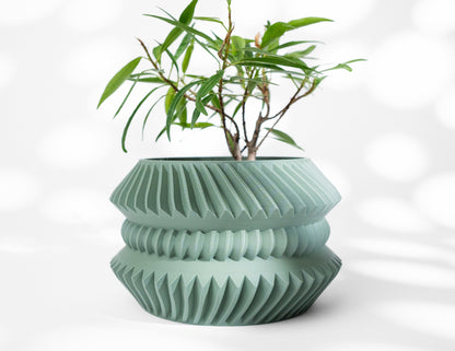 Modern Planter Pot - Minimalist Home Decor for Small & Medium Plants, Indoor Gardening Plant Lover Gift