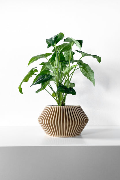 Modern Planter Pot - Minimalist Home Decor for Small & Medium Plants, Indoor Gardening Plant Lover Gift