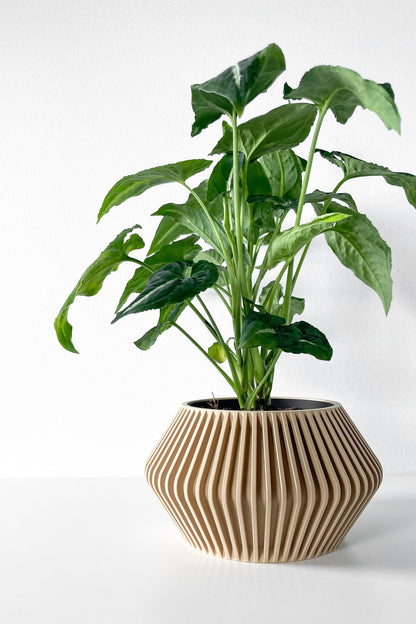 Modern Planter Pot - Minimalist Home Decor for Small & Medium Plants, Indoor Gardening Plant Lover Gift