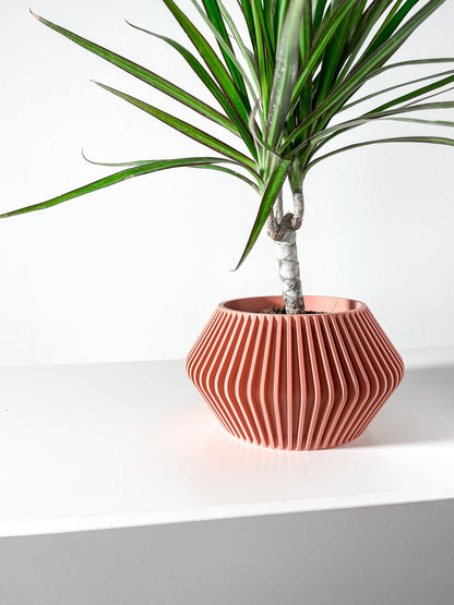 Modern Planter Pot - Minimalist Home Decor for Small & Medium Plants, Indoor Gardening Plant Lover Gift