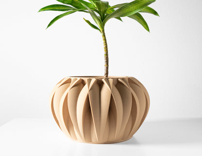 Modern Planter Pot - Minimalist Home Decor for Small & Medium Plants, Indoor Gardening Plant Lover Gift