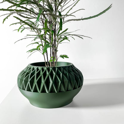 Modern Round Planter Pot - Minimalist Home Decor for Small & Medium Plants, Indoor Gardening Plant Lover Gift