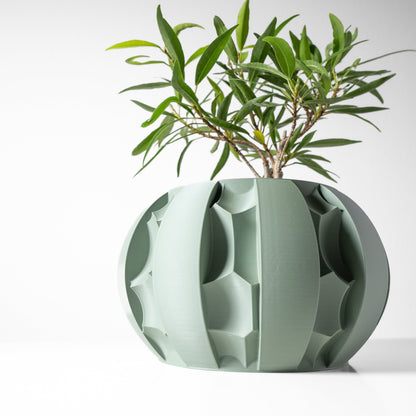 Modern Round Planter Pot - Minimalist Home Decor for Small & Medium Plants, Indoor Gardening Plant Lover Gift