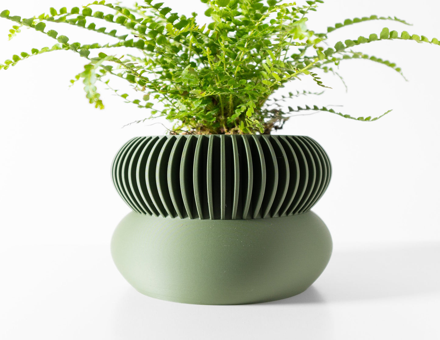 Modern Round Planter Pot - Minimalist Home Decor for Small & Medium Plants, Indoor Gardening Plant Lover Gift