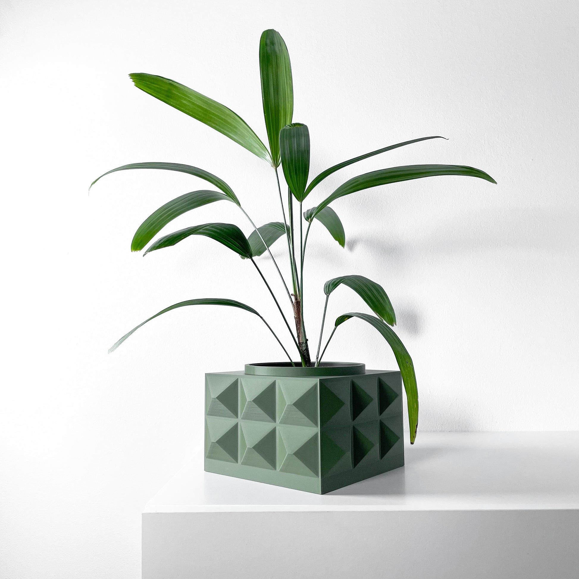 Modern Box Planter Pot - Minimalist Home Decor for Small & Medium Plants, Indoor Gardening Plant Lover Gift