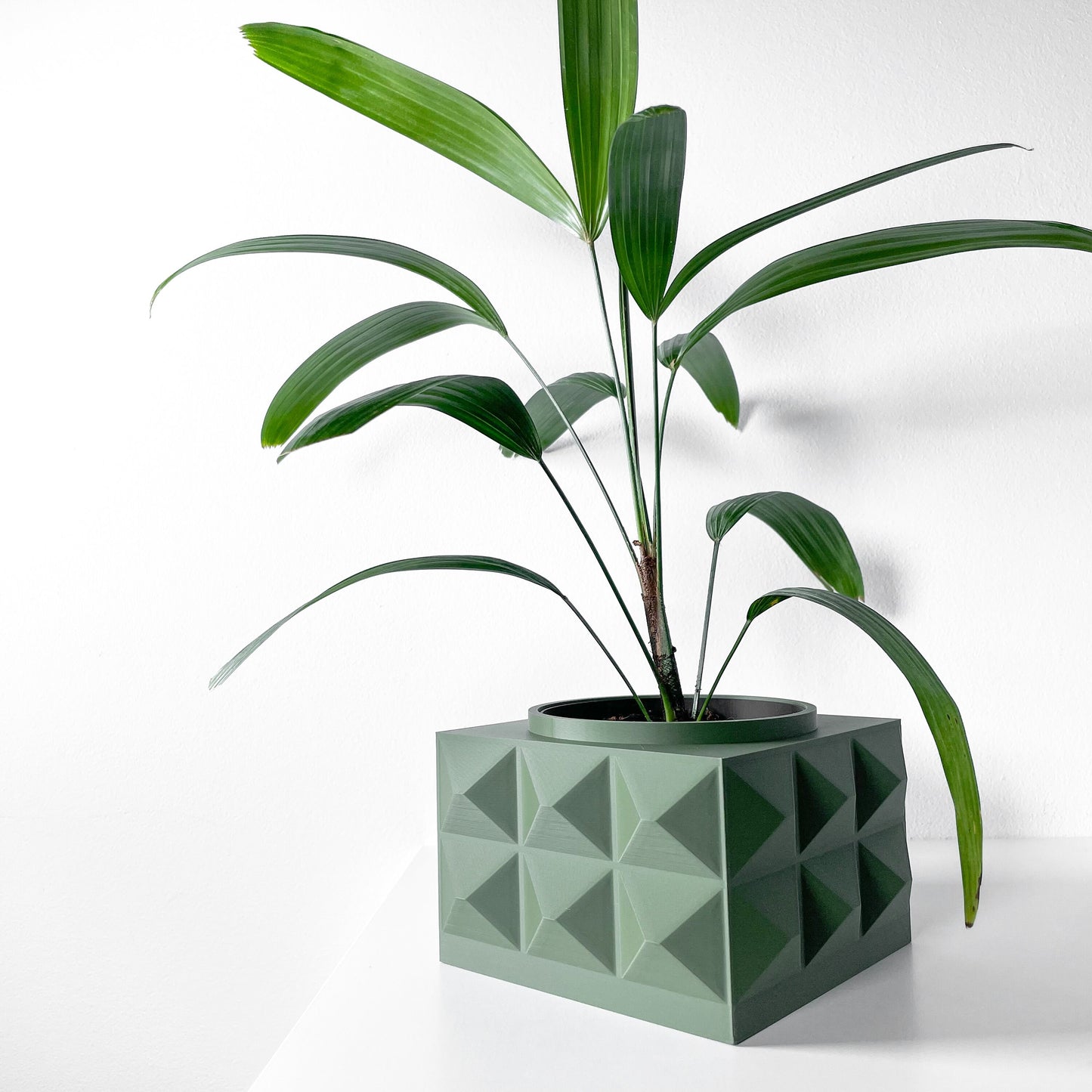 Modern Box Planter Pot - Minimalist Home Decor for Small & Medium Plants, Indoor Gardening Plant Lover Gift