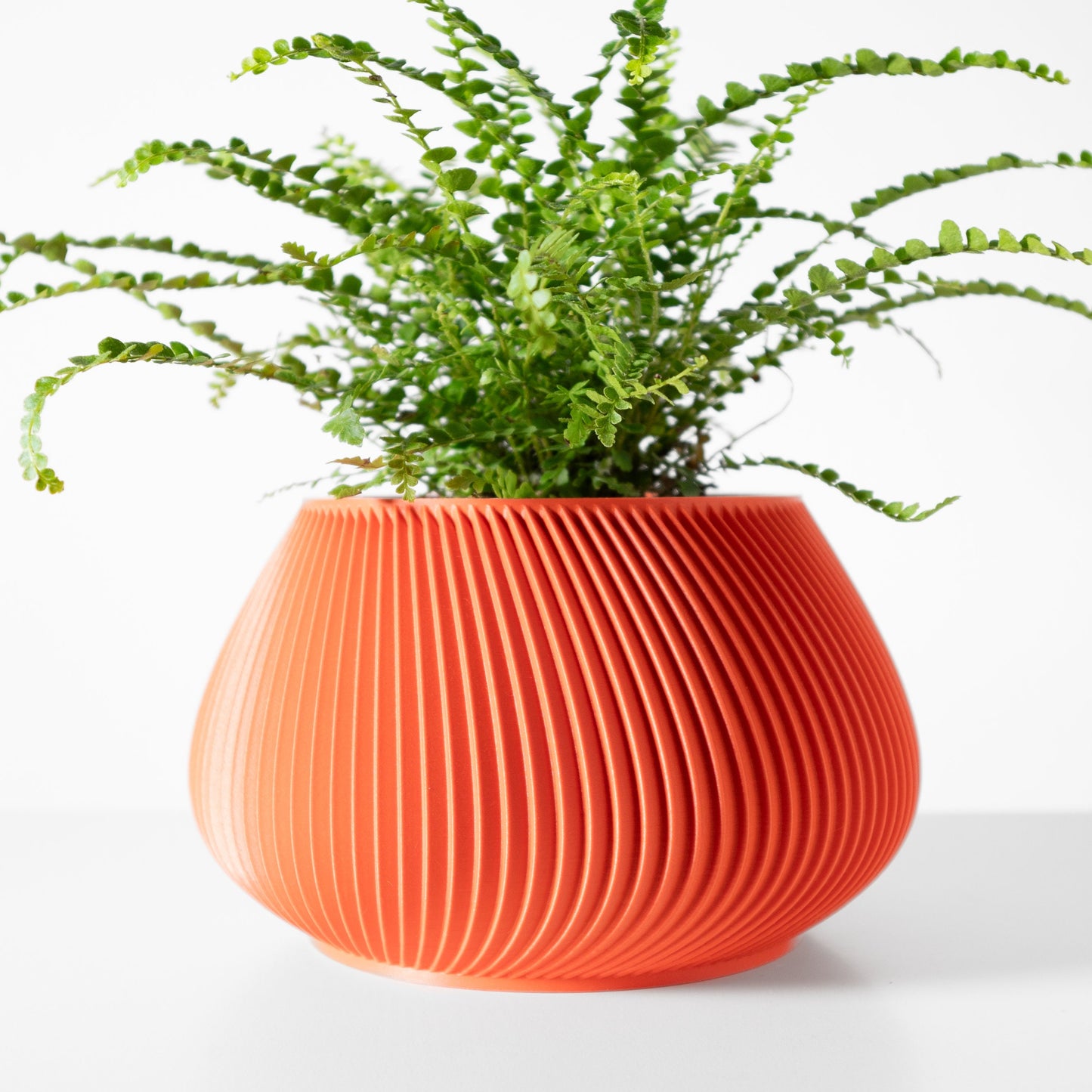 Modern Round Planter Pot - Minimalist Home Decor for Small & Medium Plants, Indoor Gardening Plant Lover Gift