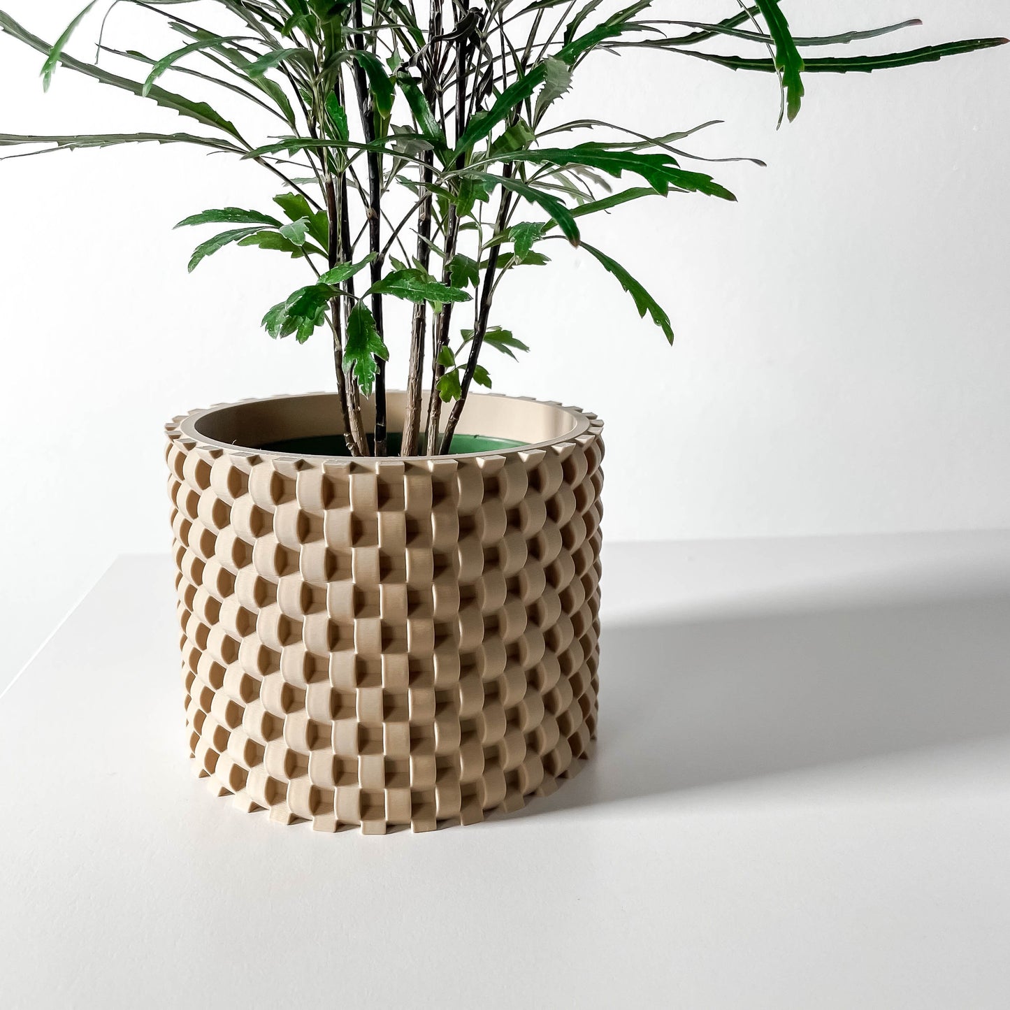 Modern Round Planter Pot - Minimalist Home Decor for Small & Medium Plants, Indoor Gardening Plant Lover Gift