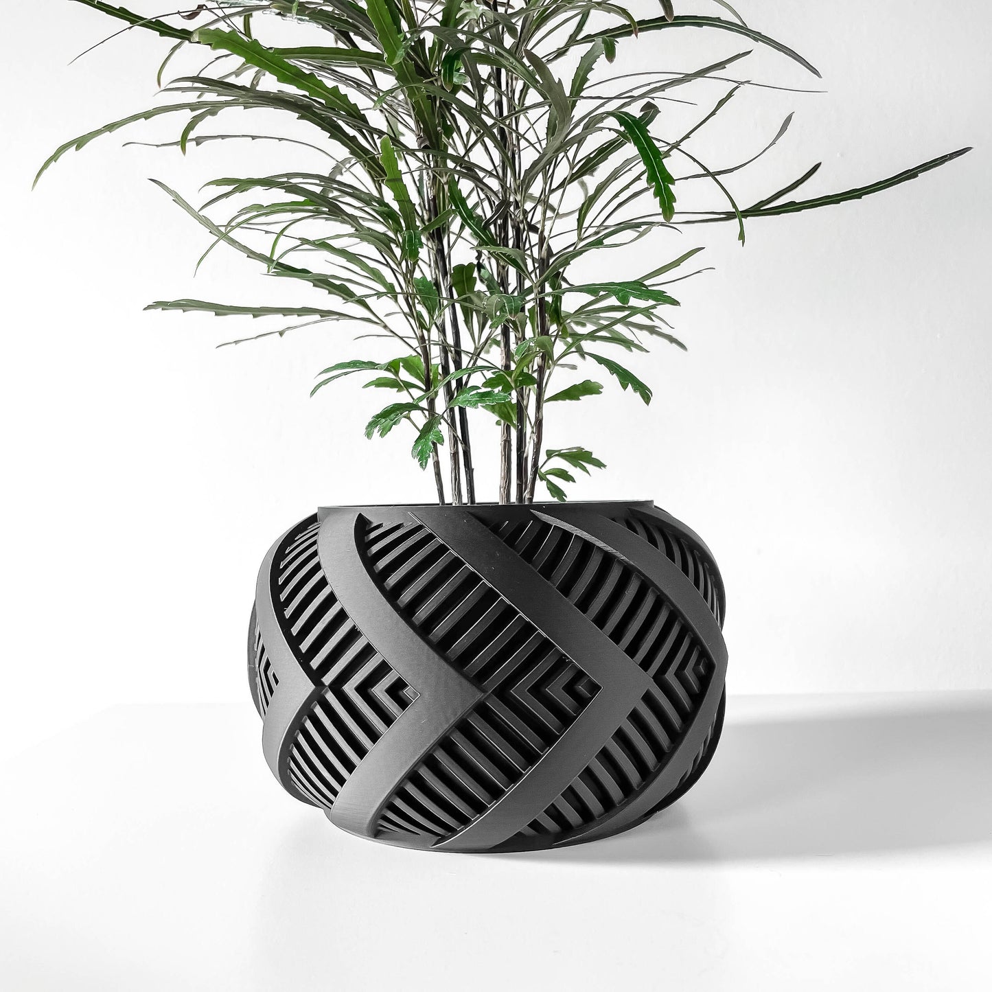 Modern Planter Pot - Minimalist Home Decor for Small & Medium Plants, Indoor Gardening Plant Lover Gift