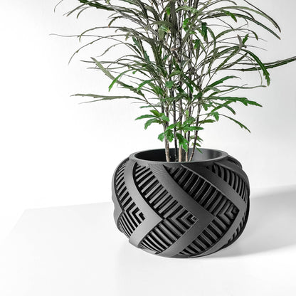 Modern Planter Pot - Minimalist Home Decor for Small & Medium Plants, Indoor Gardening Plant Lover Gift