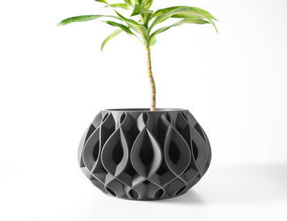 Modern Planter Pot - Minimalist Home Decor for Small & Medium Plants, Indoor Gardening Plant Lover Gift