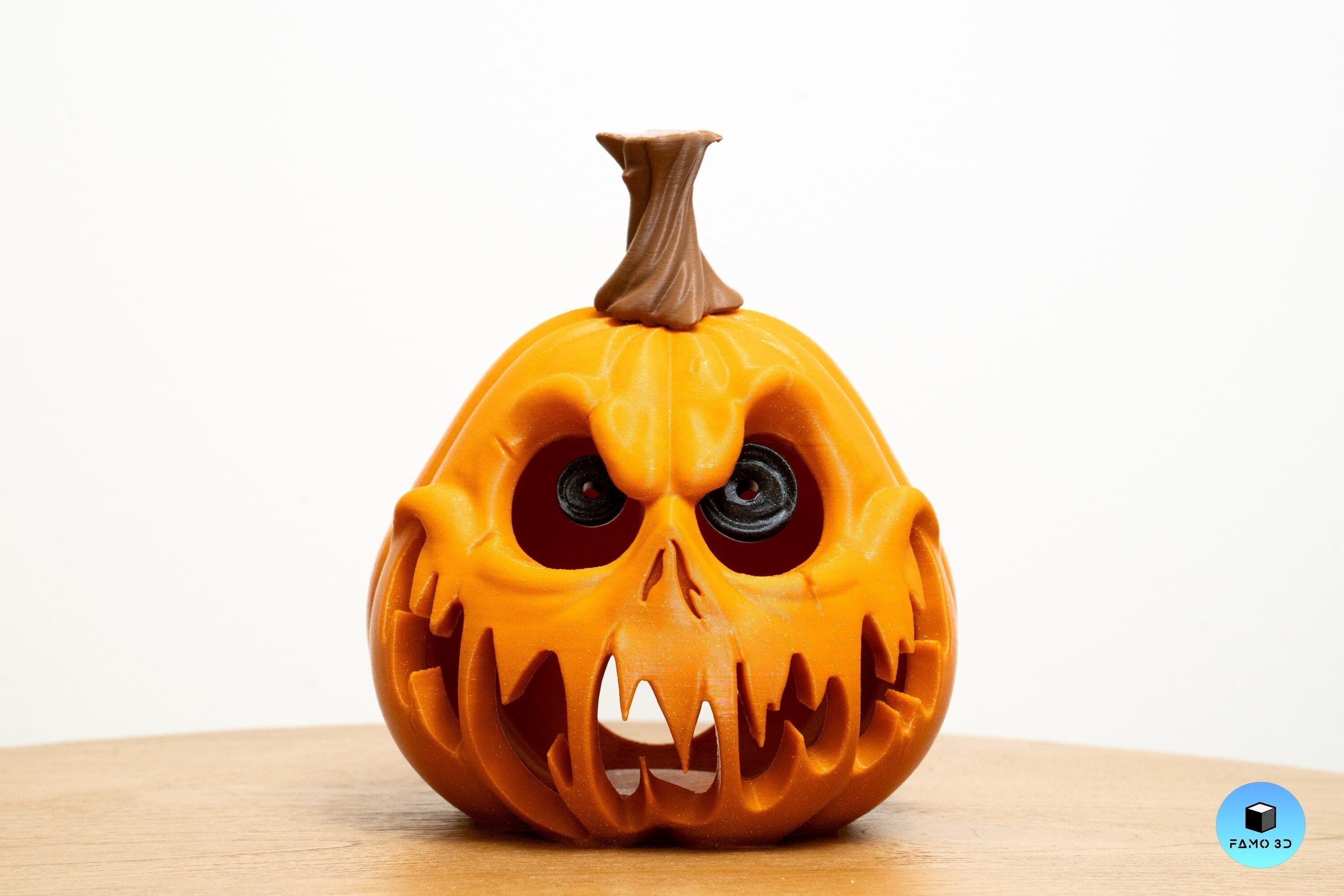 Spooky Jack o' Lantern (Included tealight), Pumpkin Tea Light Holder, Halloween Pumpkin Lantern, Outdoor Safe