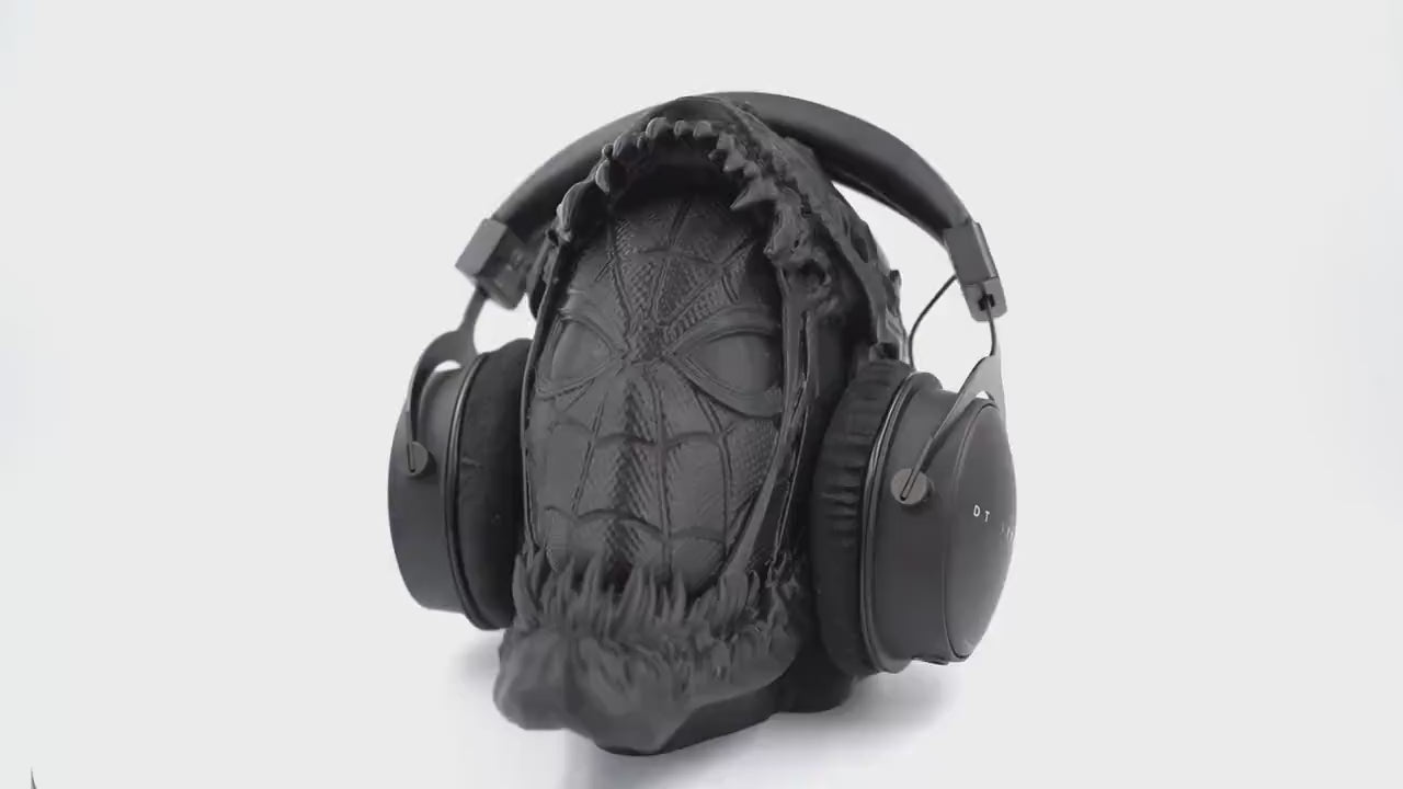 Spiderman Venom Headphone Stand, Gamer Gift, Spiderman Venom Bust, Paintable