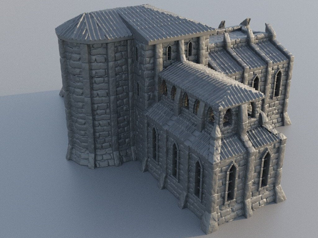 DnD Grand Library 28mm, Wargaming library, Tabletop Miniature Grand Library, 3D Printed DnD Grand Library