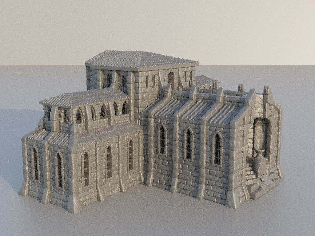 DnD Grand Library 28mm, Wargaming library, Tabletop Miniature Grand Library, 3D Printed DnD Grand Library