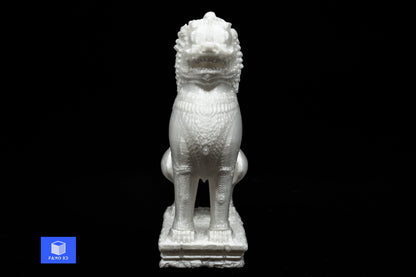 Cambodian Lion Statue- Musee Guimet, Paris, Bayon Lion Statue taken from Khan Kompong Svay Temple