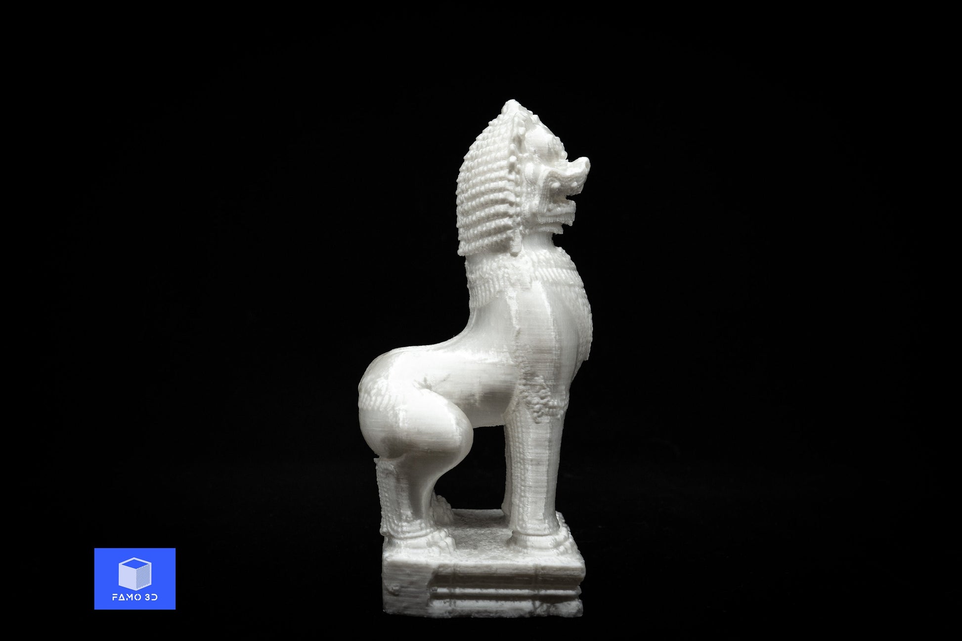 Cambodian Lion Statue- Musee Guimet, Paris, Bayon Lion Statue taken from Khan Kompong Svay Temple
