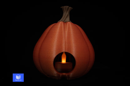 Spooky Jack o' Lantern (Included tealight), Pumpkin Tea Light Holder, Halloween Pumpkin Lantern