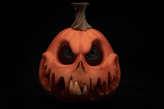 Spooky Jack o' Lantern, Pumpkin Tea Light Holder, Halloween Pumpkin Lantern