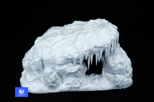 Ice Cave DnD Terrain for Dungeons and Dragons, D&D, Yeti Cave, 28mm