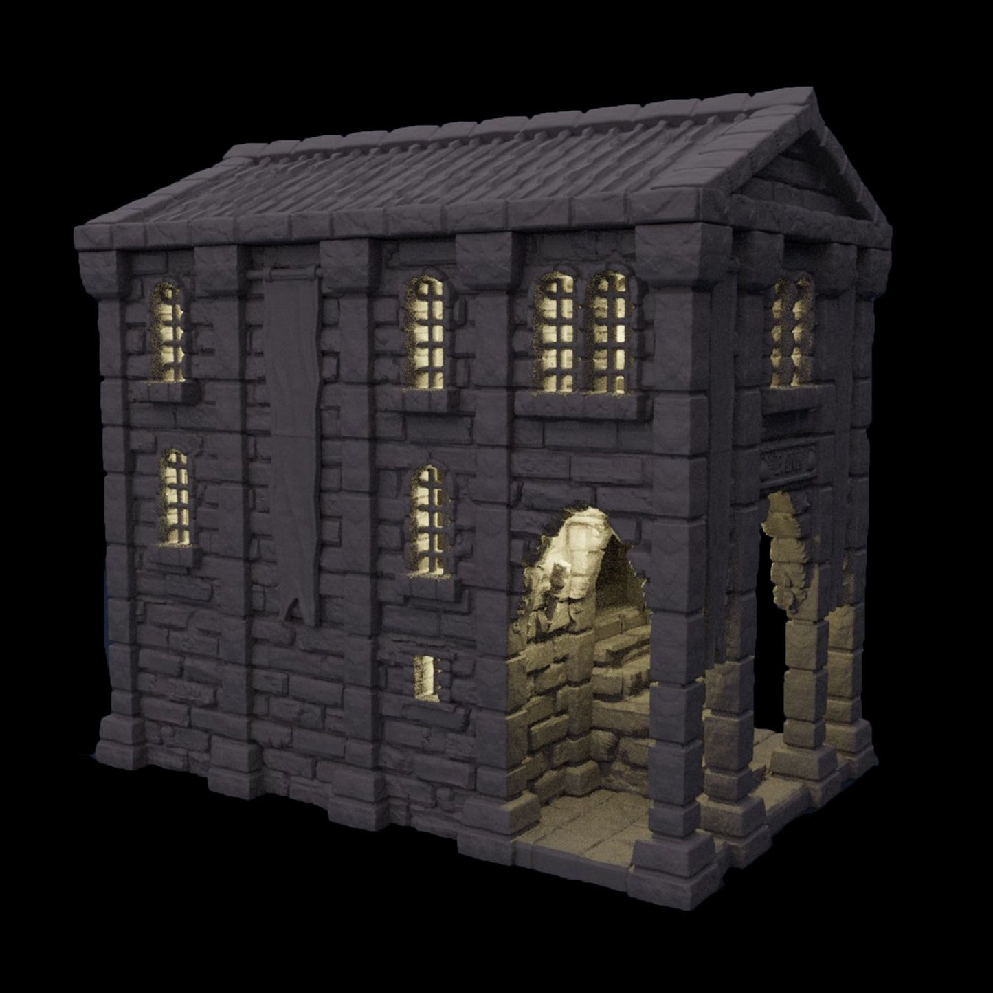 Medieval Bank Terrain for Dnd, Medieval Bank for Wargames