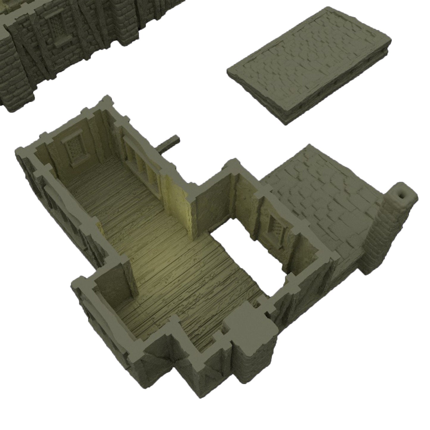 Medieval Bowyer Terrain, Medieval Terrain for DnD, Medieval Bowmaker House