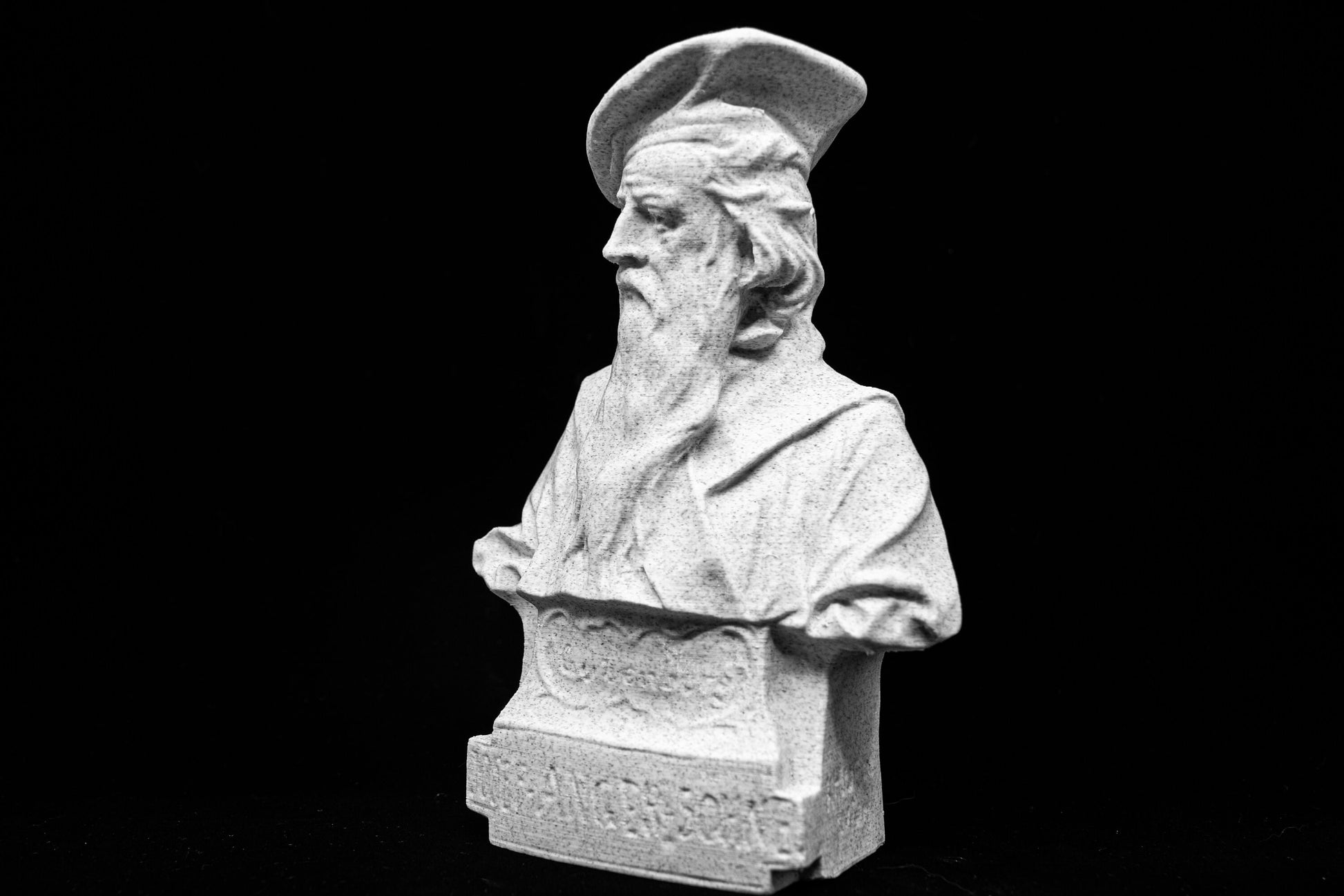 Gutenberg Bust, Josef Anger & Sohne, Johannes Gutenberg Bust, Desktop Sized Bust, Famous Inventor and Engineer Statue (7in Height)