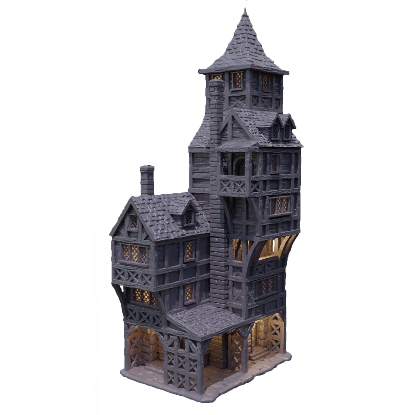 Medieval High House Terrain, Medieval City Noble House Terrain for DnD, Dungeons and Dragons Medieval Home