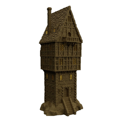 Tower House DnD Terrain, Medieval Tower House Terrain for Dungeons and Dragons