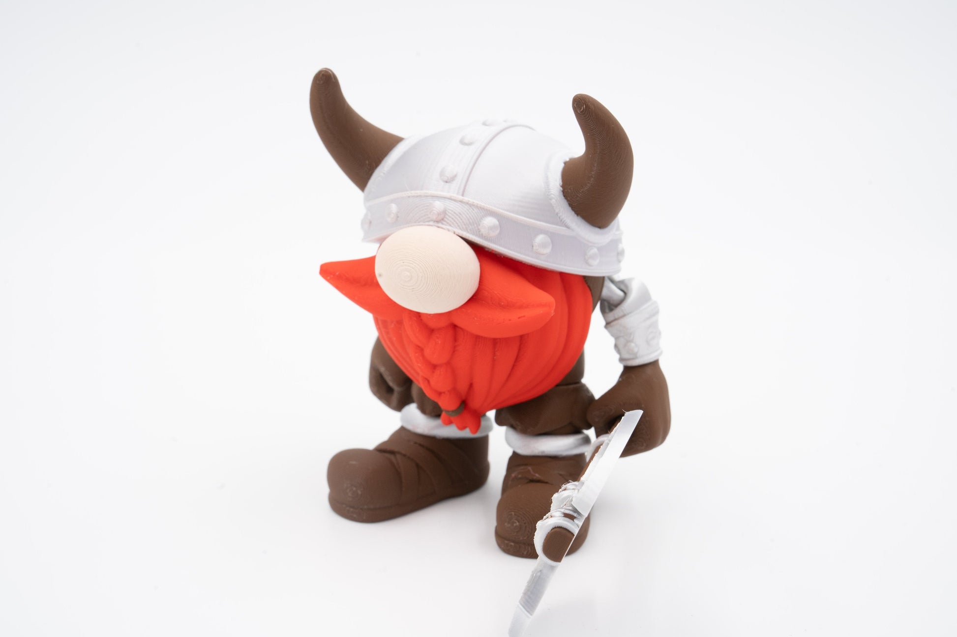 Gnome Dwarf Fidget Toy Figure, Viking Dwarf Articulating Figure, Flexi Factory