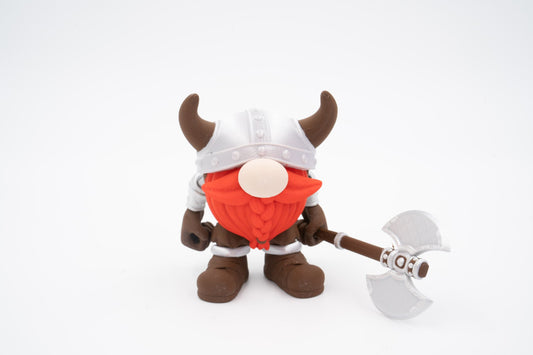 Gnome Dwarf Fidget Toy Figure, Viking Dwarf Articulating Figure, Flexi Factory