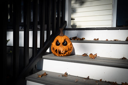 Spooky Jack o' Lantern , Halloween Indoor/Outdoor Pumpkin, Life-Size Halloween Decor