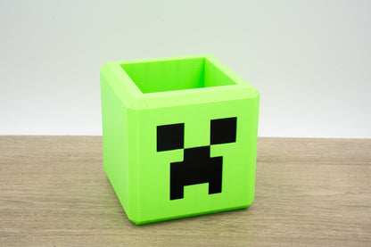 Creeper Monster Planter | Minecraft Creeper Inspired | Perfect Gamer Gift | Gamer Planter